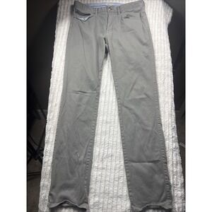 Peter Millar Pants Men 33x30-31" Gray 5 Pocket Chino Casual Straight Leg ME0B39